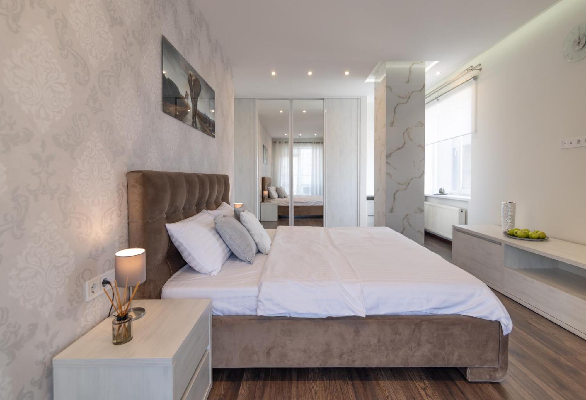 Apartament с двумя спальнями с завораживающим видом на возле сити *